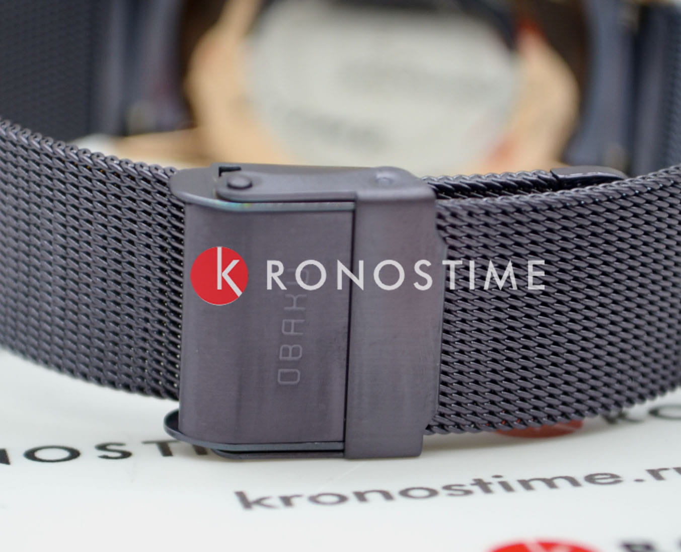 Obaku Obaku Fin Walnut V217LXVNMN  - задняя крышка металл сталь корпуса, дания часы